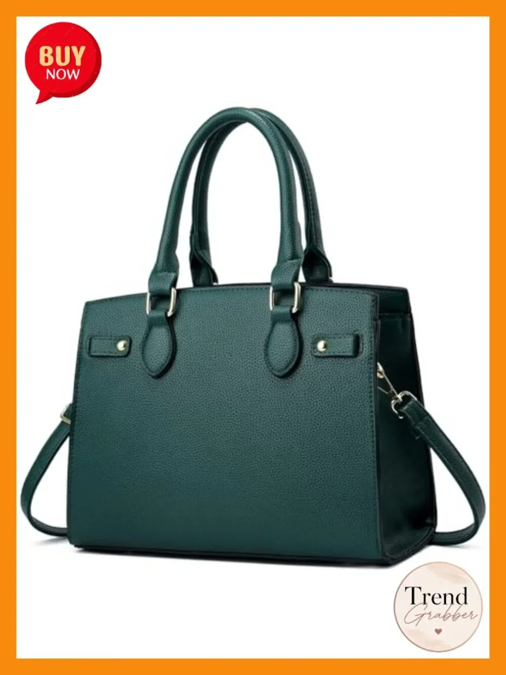 Faux Leather Satchel Purse Top Handle Shoulder Tote Crossbody Bag